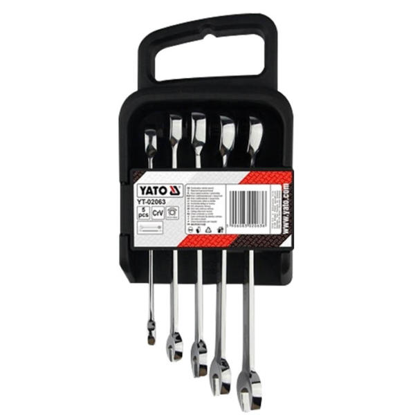 Llaves cola corona/ratchet 5 pzs 8-14 mm 