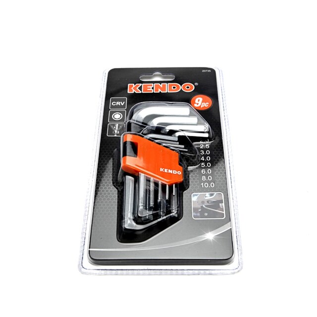 Llaves hexagonal std ball 9 pzs 