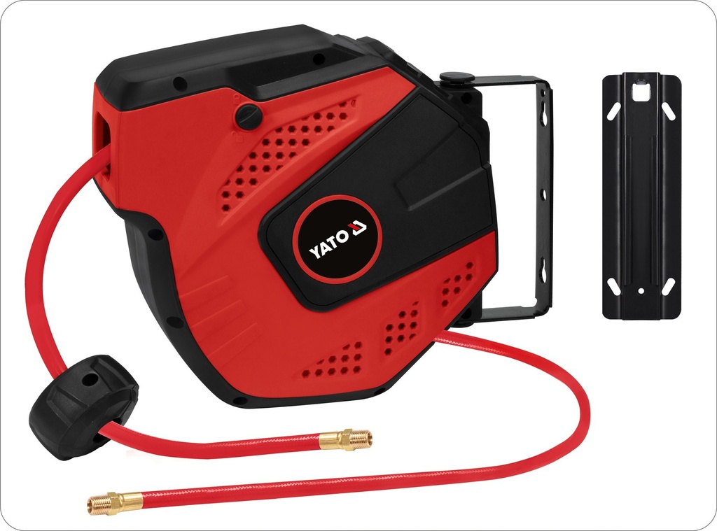 Manguera aire con base retractil 14m pvc