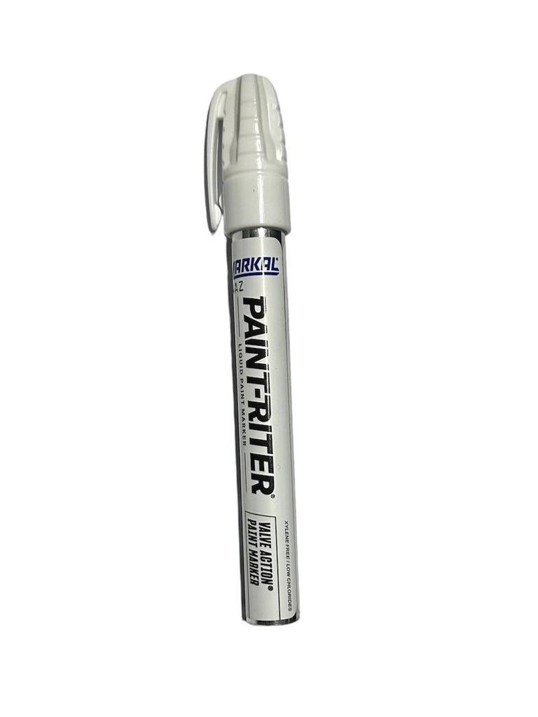 Marcador para metal blanco