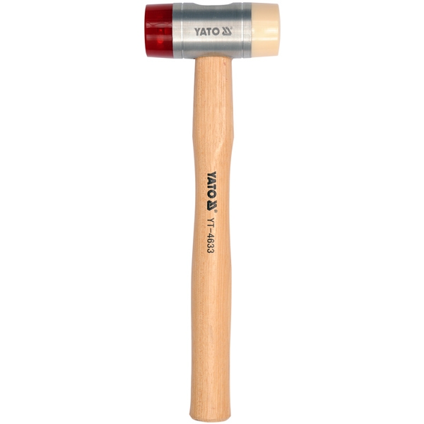 Mazo cabeza de pu y nylon cabo de madera 45mm 