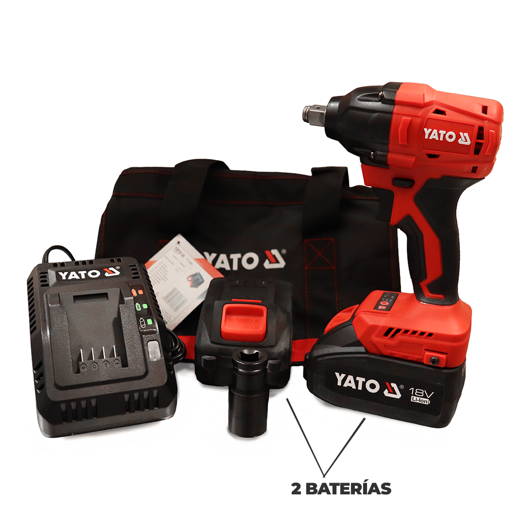 Pistola de impacto inalambrica brushless 1/2 350nm 4ah 