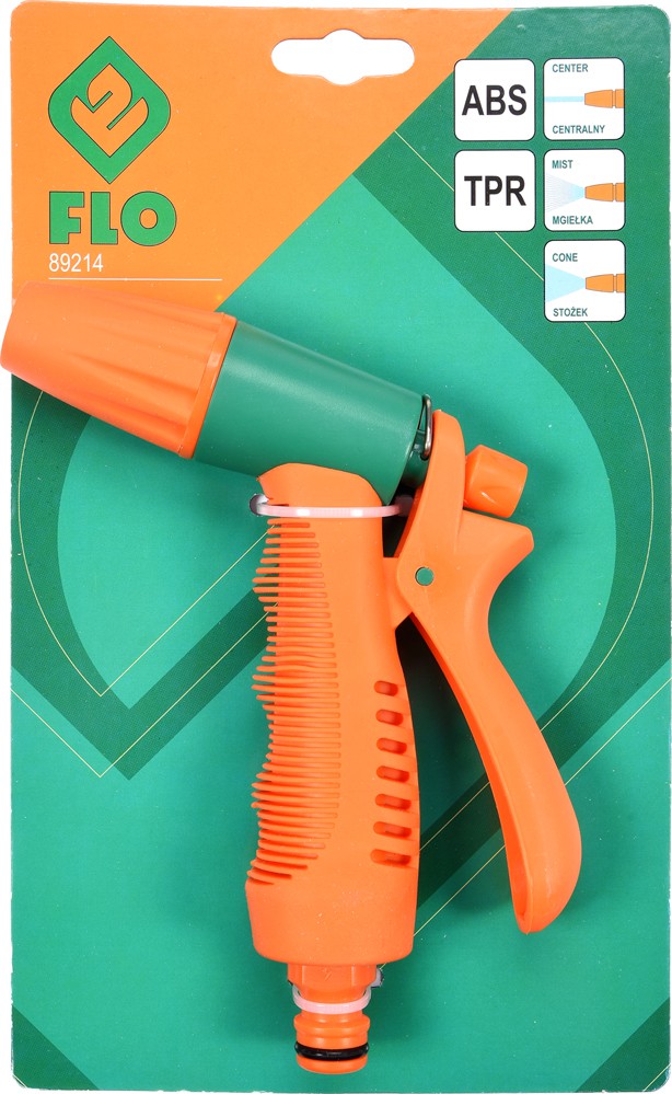 Pistola plastica para riego 3 funciones 