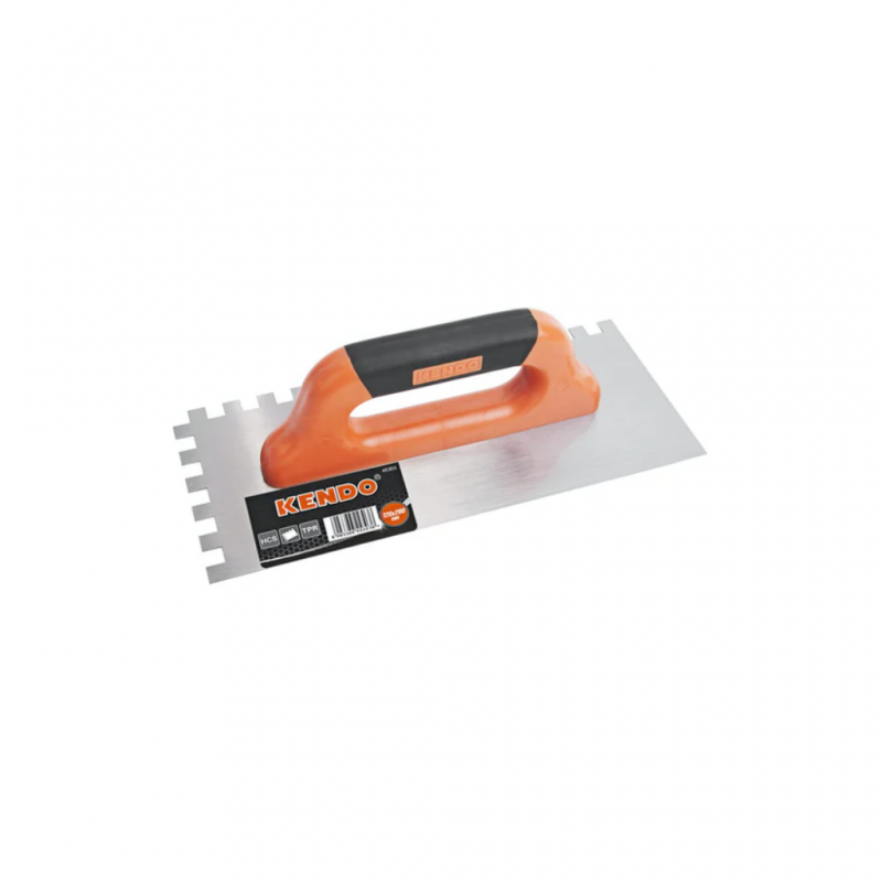 Plancha dentada de 11"mango plastico  
