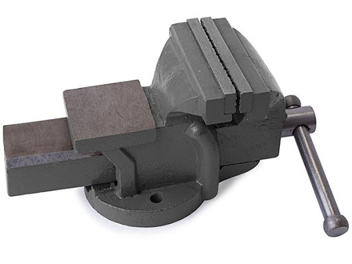 Prensa de banco de 4" base fija  