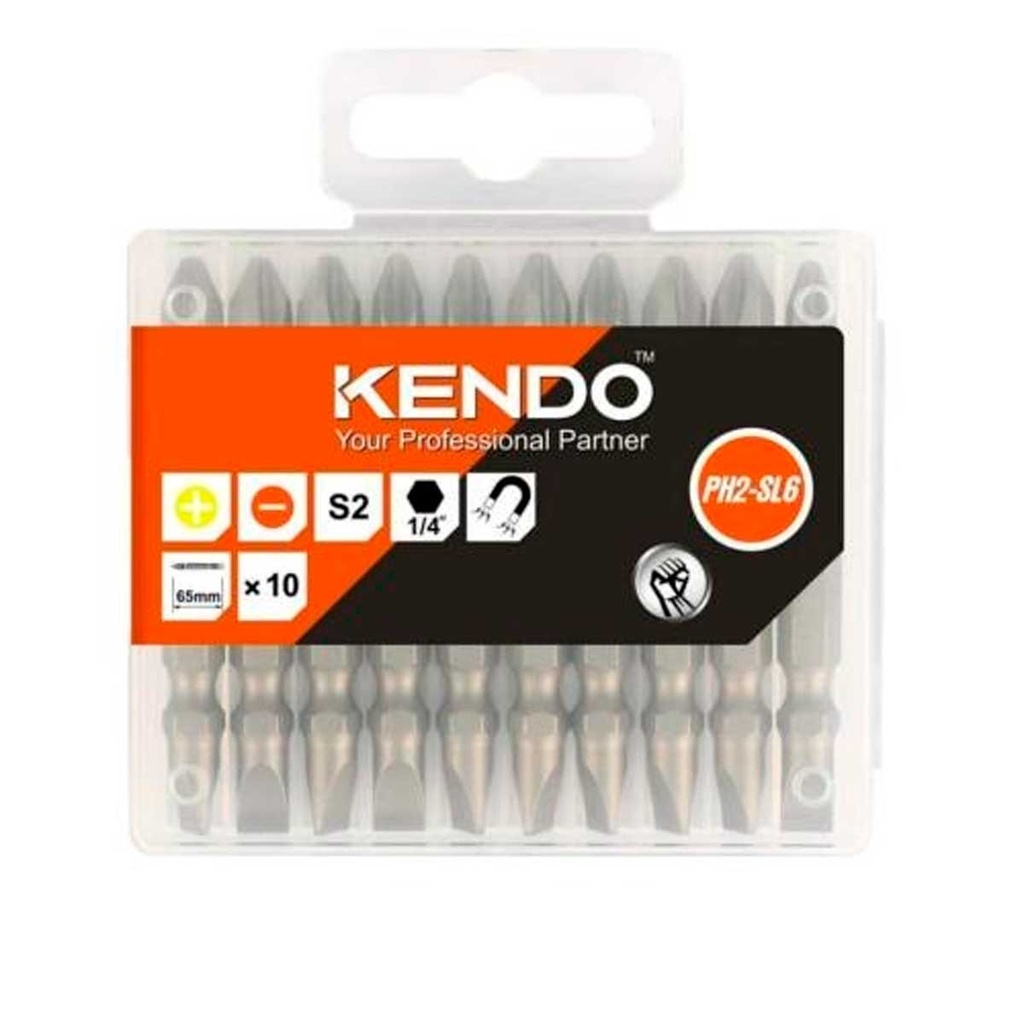 Puntas para barreno philips y castigadera ph2 x 65mm  