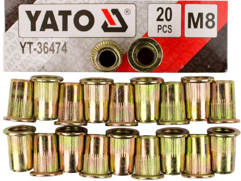 Remaches roscable m8 20 pzs 