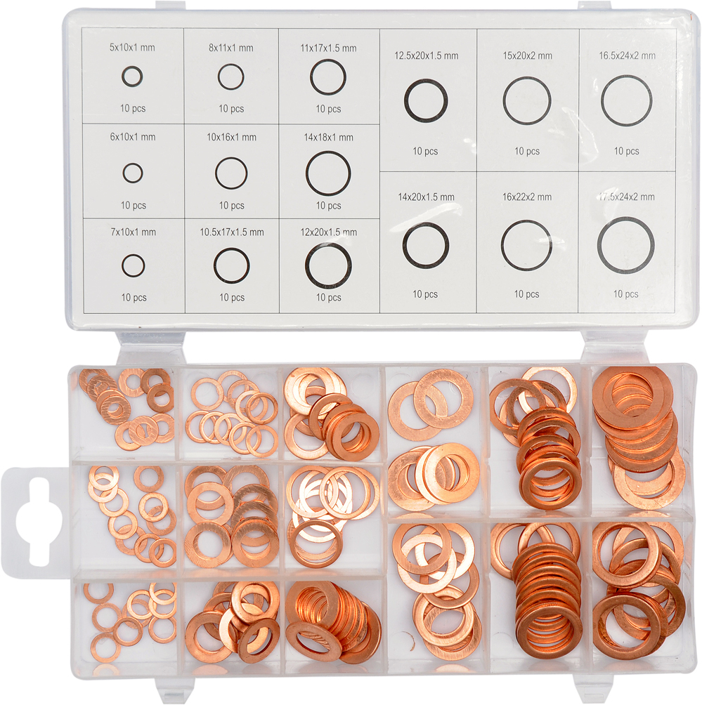 Roldana de bronce set 150 pzs 