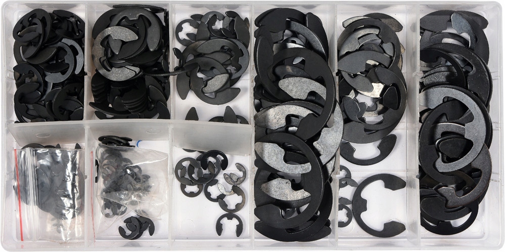 Seguros tipo e caja 300 pzs 