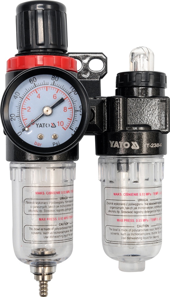 Trampa de agua y lubricador para compresor 1/4 