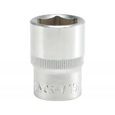 Copa hexagonal corta 19mm 1/2" 6pt 