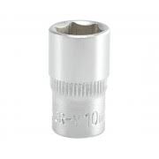 Copa hexagonal corta 10mm 1/4" 6pt crv 