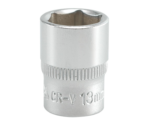 Copa hexagonal corta 13mm 1/4" 6pt crv 