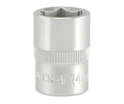 Copa corta hexagonal19mm 3/8" 6 pt crv
