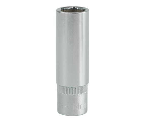 Copa larga hexagonal14mm 3/8" 6 pt crv