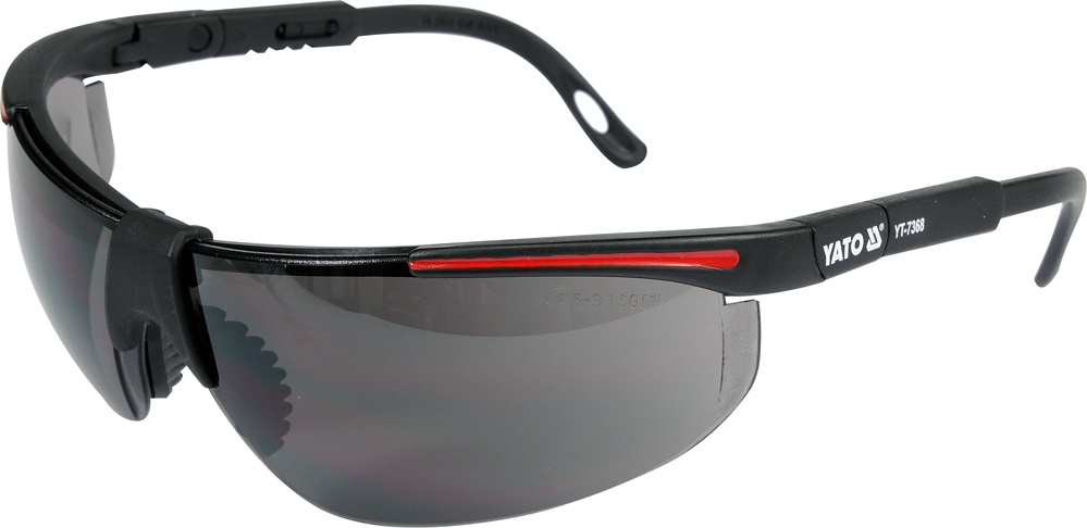 Lentes de seguridad oscuro ajustable deportivo 