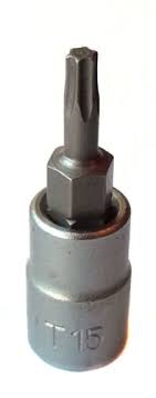 Copa  t15 raiz 1/4 " de punta torx 