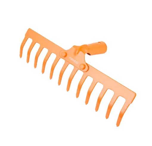 Rastrillo 12 dientes metalico c/cabo  