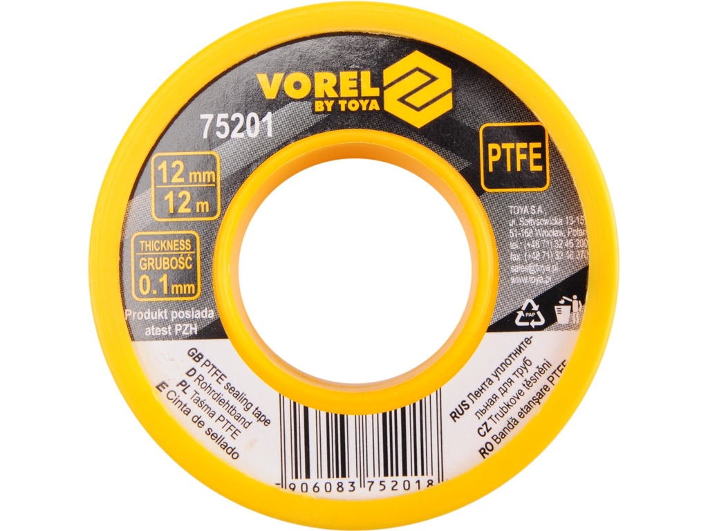 Teflon 1/2 x 12mts x 0.1 mm  