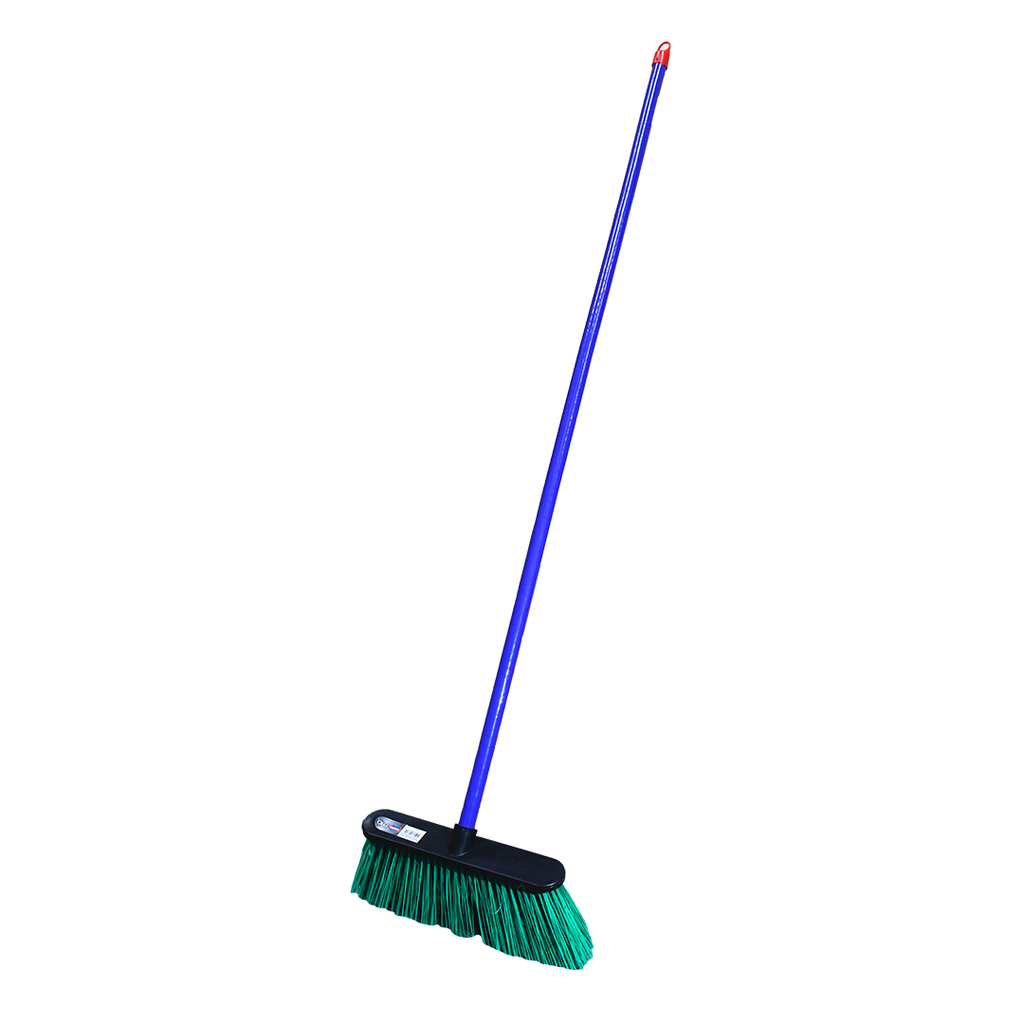 Escobon 14" color verde cabo 1.2m 