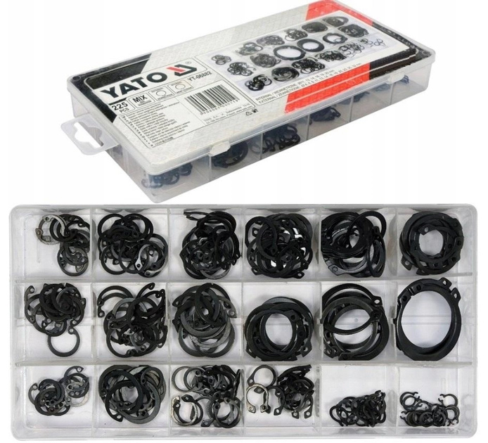 SEGUROS TIPO C, 225 pcs YATO YT-06882 