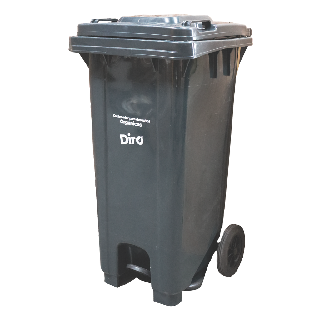 BASURERO GRIS CON PEDAL 120 Lts DIRO DRB-1204