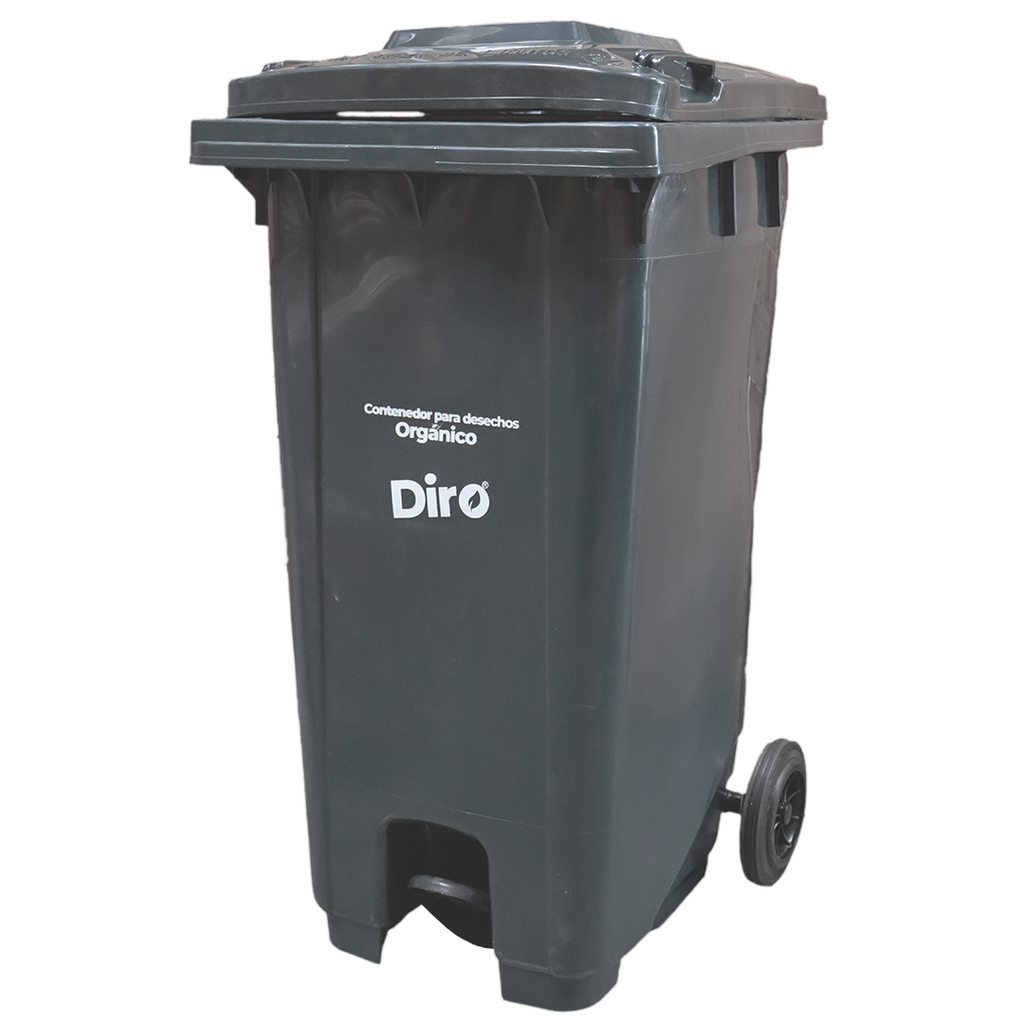 BASURERO GRIS CON PEDAL 240 Lts DIRO DRB-2402