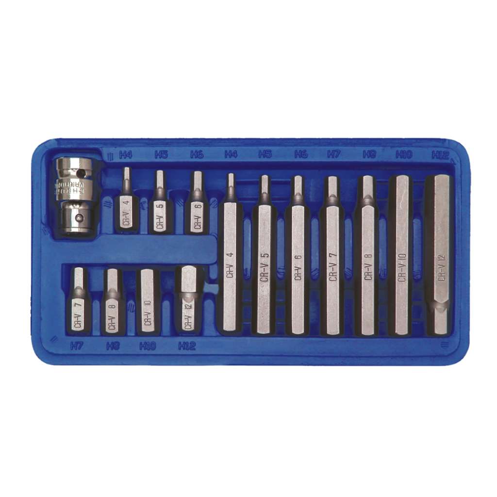Puntas h4 - h12, 15 pcs 