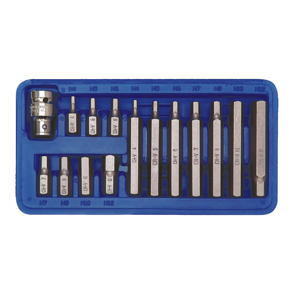 Puntas h4 - h12, 15 pcs 