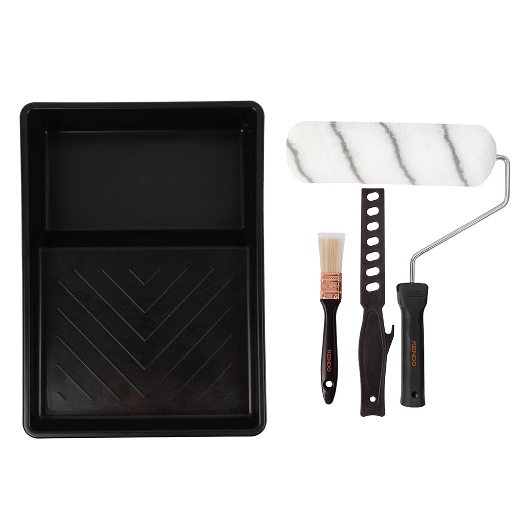 Kit bandeja, maneral y felpa 9", 5 pcs 