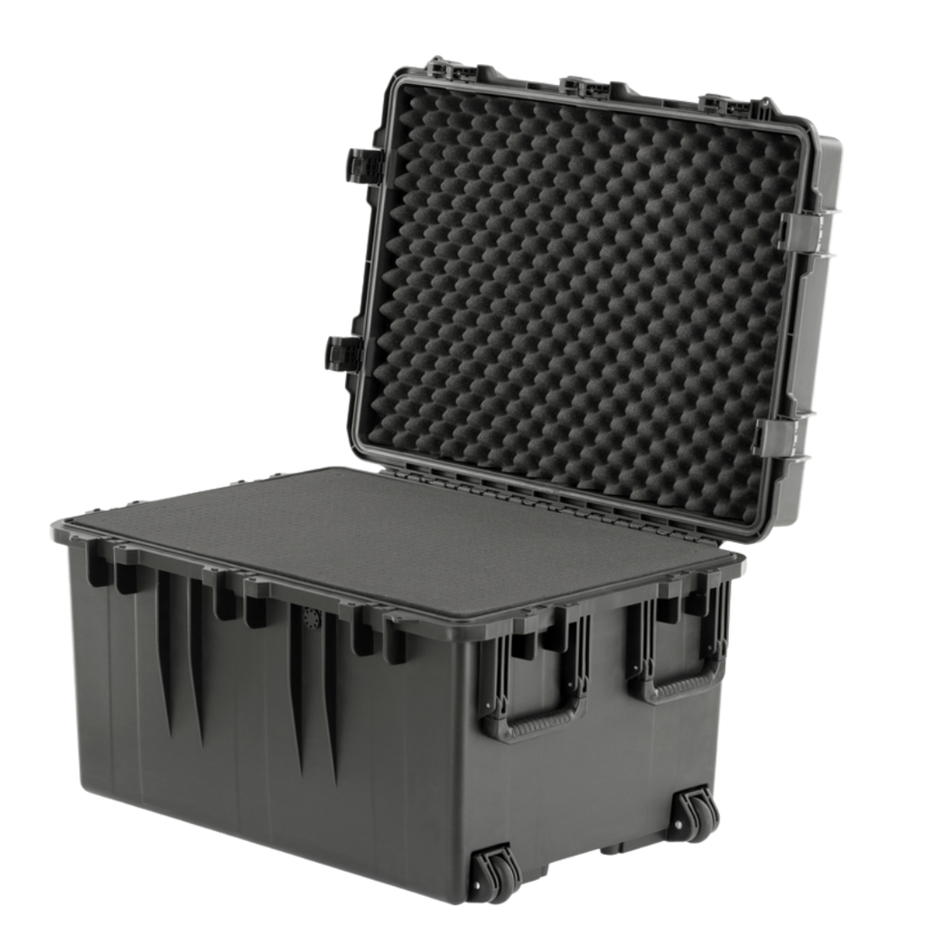 Caja hermética con rodos 