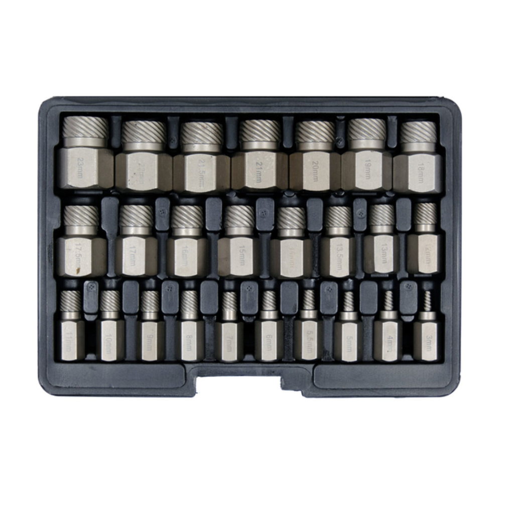 Extractor de tornillos barridos 25 pcs 