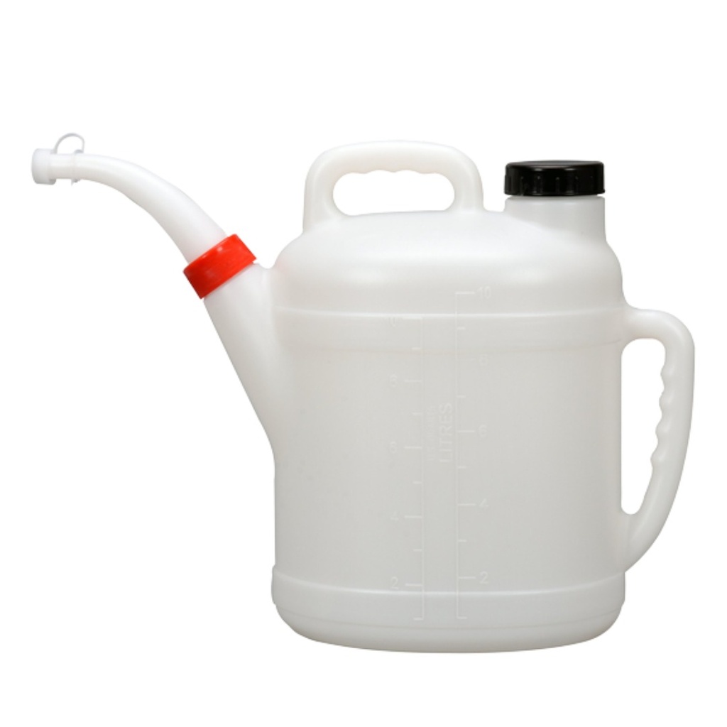 Jarra con embudo para aceite 10L