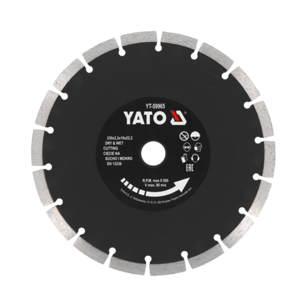 Disco para corte diamantado segmentado 9" 