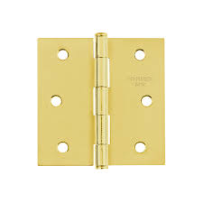 Bisagra Cuadrada Premium 3x3 latonado blister 2pcs tc3478