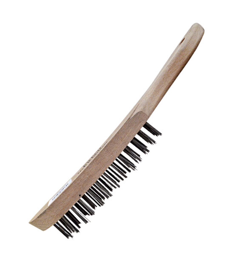 Cepillo mango de madera 5 filas  