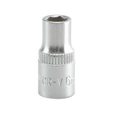 Copa hexagonal corta 6mm 1/4" 6pt  