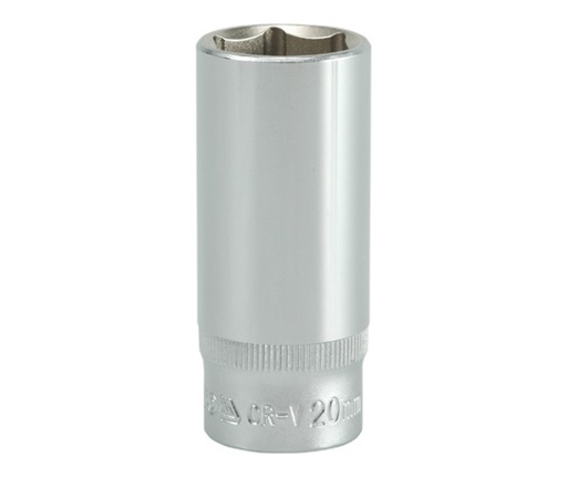 Copa larga hexagonal 20mm 3/8" 7 pt crv 
