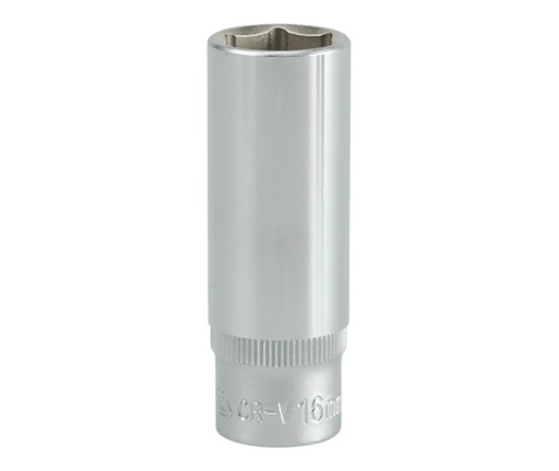Copa larga hexagonal16mm 3/8" 6 pt crv 
