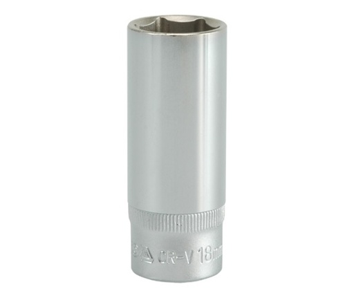 Copa larga hexagonal18mm 3/8" 6 pt crv 