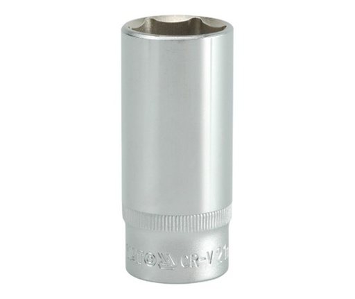 Copa larga hexagonal21mm 3/8" 8 pt crv 
