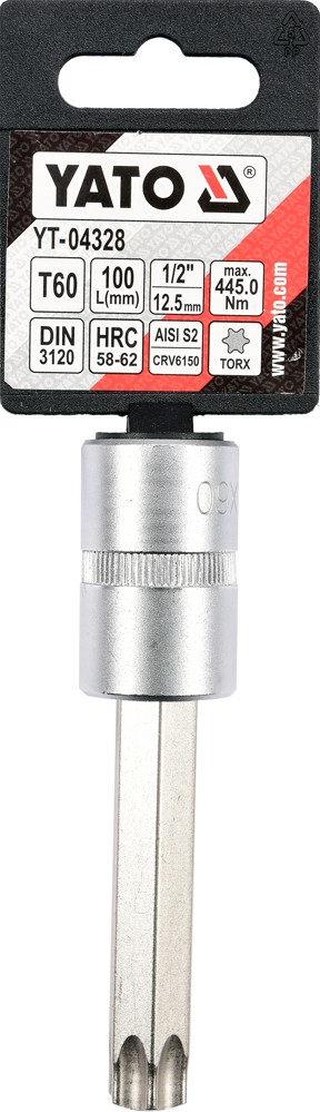 Copa larga torx t-60 1/2 
