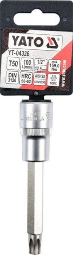 Copa torx t50 x 4 raiz 1/2 