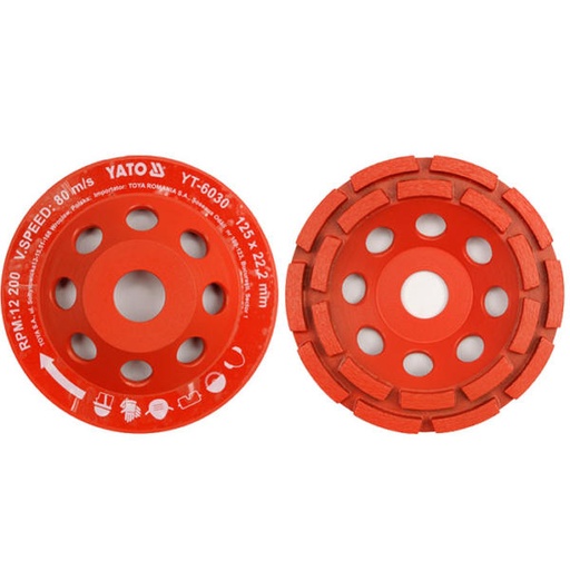 Disco copa diamantada doble fila 4 1/2  6030t