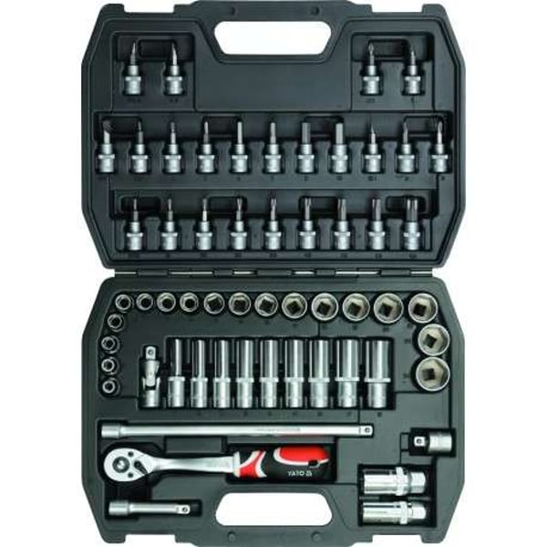 Ratchet y copas 3/8 58pzs 