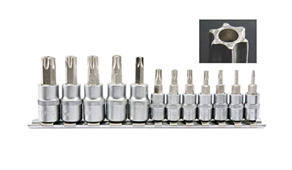 Juego copas torx hembra 12 pzs  