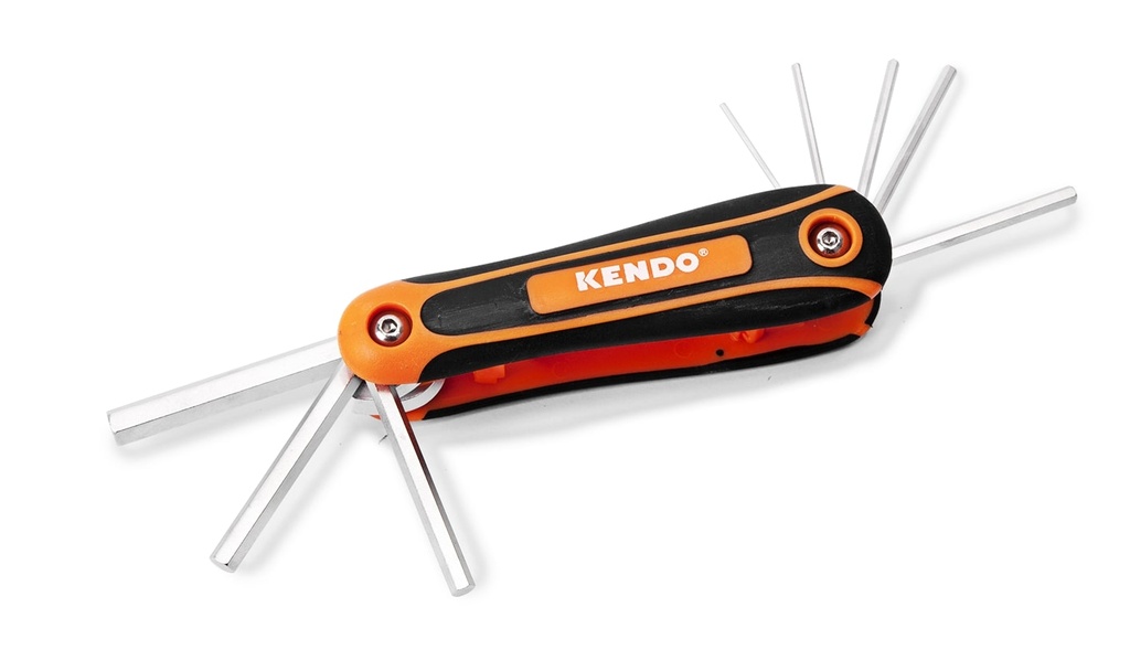 Juego de llaves hexagonal tipo navaja 8 pzs  