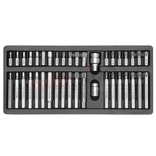 Juego de puntas mixtas /hex torx spline/ 40pzs  