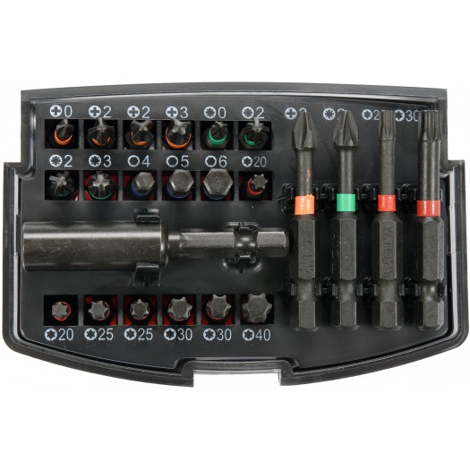 Juego de puntas mixtas para barreno 23pzs 