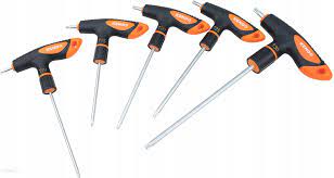 Llave allen tipo t torx 5 pzs  